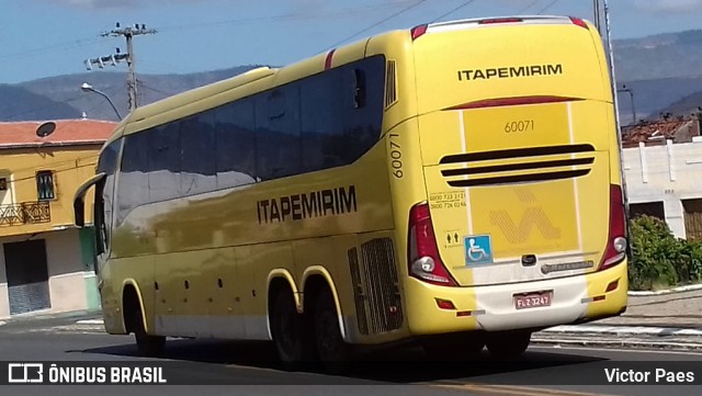 Viação Itapemirim 60071 na cidade de Ipueiras, Ceará, Brasil, por Victor Paes. Número da foto: #9933139.