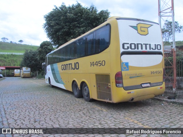 Empresa Gontijo de Transportes 14450 na cidade de João Monlevade, Minas Gerais, Brasil, por Rafael Rodrigues Forencio. ID da foto: 9932825.