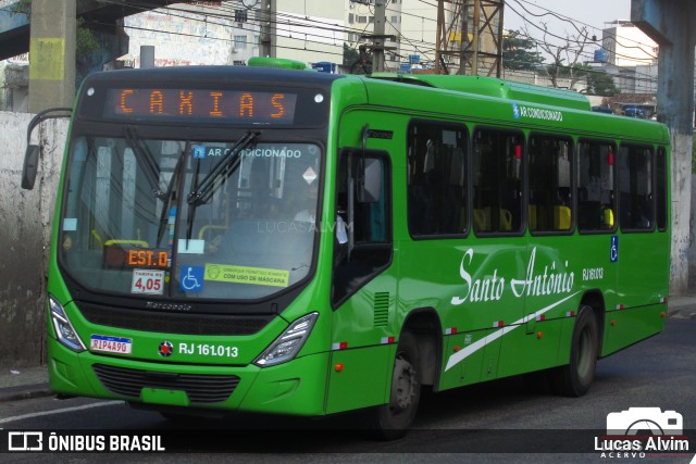 Transportes Santo Antônio RJ 161.013 na cidade de Duque de Caxias, Rio de Janeiro, Brasil, por Lucas Alvim. Número da foto: #9936186.
