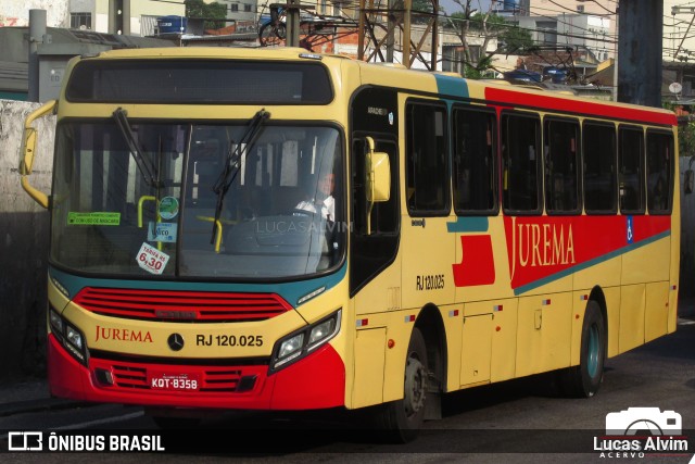 Auto Viação Jurema RJ 120.025 na cidade de Duque de Caxias, Rio de Janeiro, Brasil, por Lucas Alvim. Número da foto: #9936222.