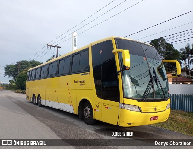 Porto Seguro Transporte e Turismo 7765 na cidade de Indaial, Santa Catarina, Brasil, por Denys Oberziner. ID da foto: 9936733.