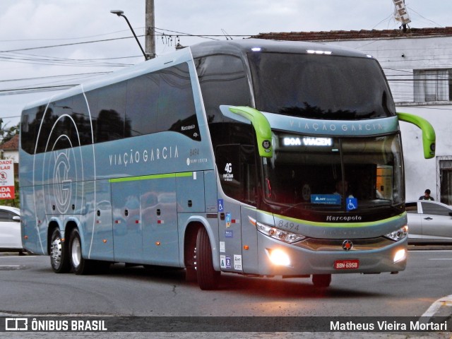 Viação Garcia 8494 na cidade de Joinville, Santa Catarina, Brasil, por Matheus Vieira Mortari. ID da foto: 9939067.