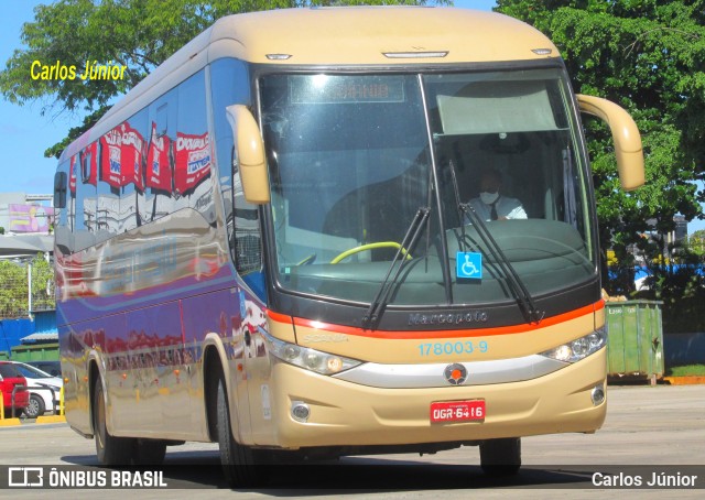 Auto Viação Goianésia 178003-9 na cidade de Goiânia, Goiás, Brasil, por Carlos Júnior. ID da foto: 9938996.