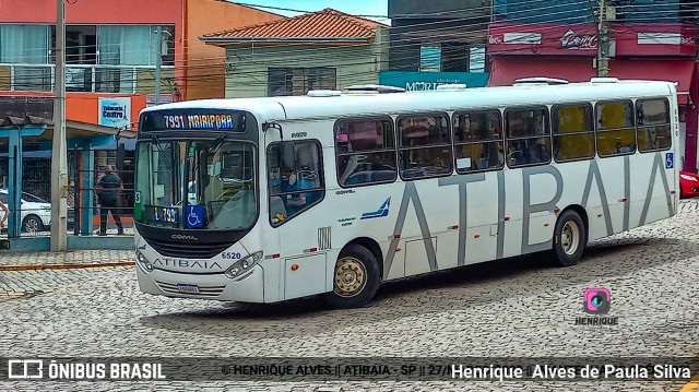Viação Atibaia São Paulo 6520 na cidade de Atibaia, São Paulo, Brasil, por Henrique Alves de Paula Silva. Número da foto: #9936248.