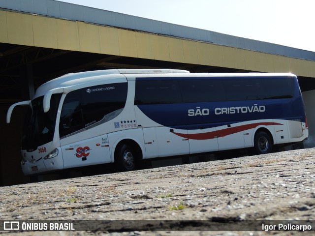 Viação São Cristóvão 2450 na cidade de Divinópolis, Minas Gerais, Brasil, por Igor Policarpo. ID da foto: 9937585.