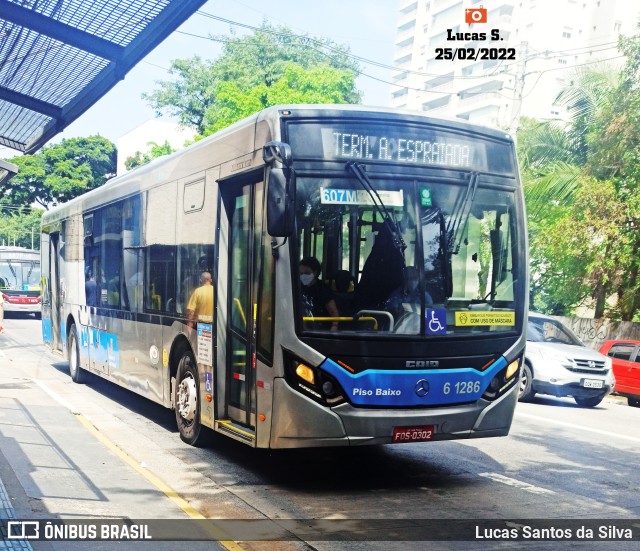 Viação Grajaú S.A. 6 1286 na cidade de São Paulo, São Paulo, Brasil, por Lucas Santos da Silva. Número da foto: #9937581.