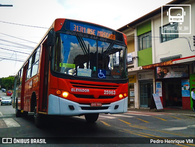 Companhia Coordenadas de Transportes 25963 na cidade de Ibirité, Minas Gerais, Brasil, por Pedro Henrique VM. ID da foto: 9937136.