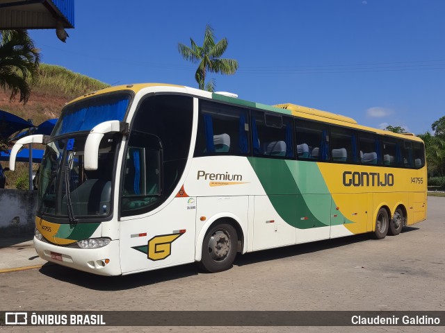 Empresa Gontijo de Transportes 14755 na cidade de Paraíba do Sul, Rio de Janeiro, Brasil, por Claudenir Galdino. ID da foto: 9942045.