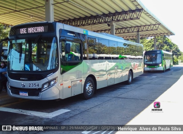 Expresso CampiBus 2354 na cidade de Campinas, São Paulo, Brasil, por Henrique Alves de Paula Silva. Número da foto: #9940214.