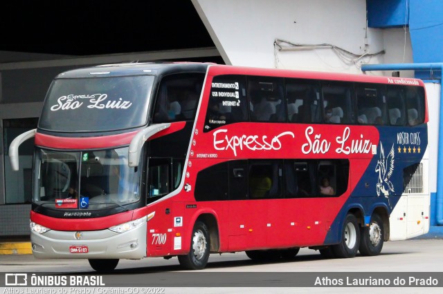 Expresso São Luiz 7700 na cidade de Goiânia, Goiás, Brasil, por Athos Lauriano do Prado. Número da foto: #9940411.