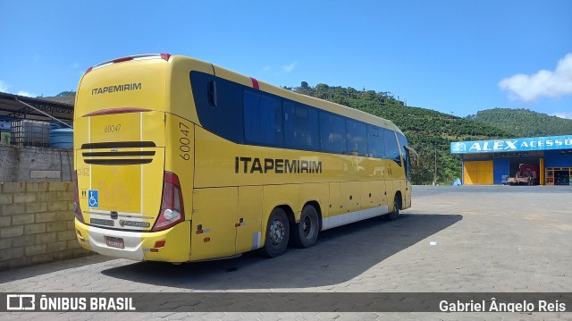 Viação Itapemirim 60047 na cidade de Manhuaçu, Minas Gerais, Brasil, por Gabriel Ângelo Reis. Número da foto: #9942092.
