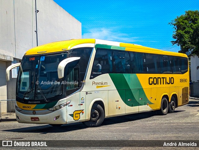 Empresa Gontijo de Transportes 18690 na cidade de Rio de Janeiro, Rio de Janeiro, Brasil, por André Almeida. ID da foto: 9942041.