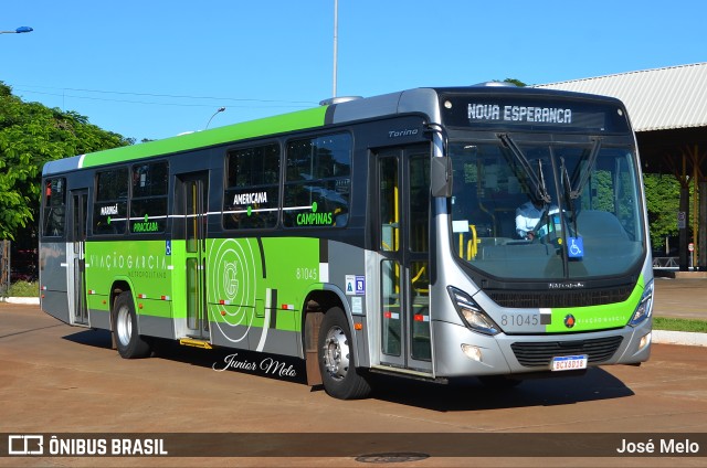 Viação Garcia 81045 na cidade de Maringá, Paraná, Brasil, por José Melo. Número da foto: #9941906.