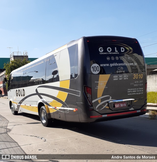 Gold Turismo e Fretamento 3010 na cidade de São Paulo, São Paulo, Brasil, por Andre Santos de Moraes. Número da foto: #9940884.