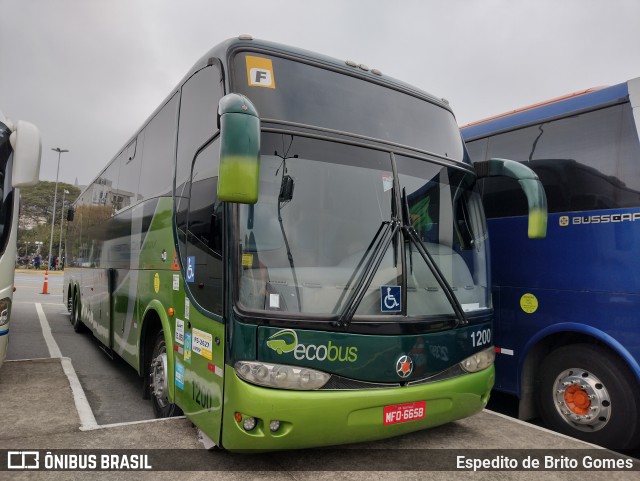 Ecobus Transportes e Turismo 1200 na cidade de Aparecida, São Paulo, Brasil, por Espedito de Brito Gomes. Número da foto: #9941800.