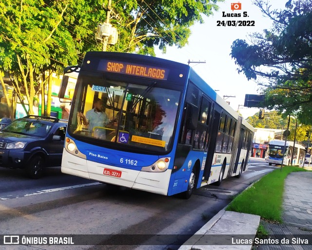 Viação Grajaú S.A. 6 1162 na cidade de São Paulo, São Paulo, Brasil, por Lucas Santos da Silva. Número da foto: #9944049.