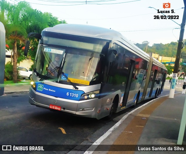 Viação Grajaú S.A. 6 1310 na cidade de São Paulo, São Paulo, Brasil, por Lucas Santos da Silva. Número da foto: #9942667.