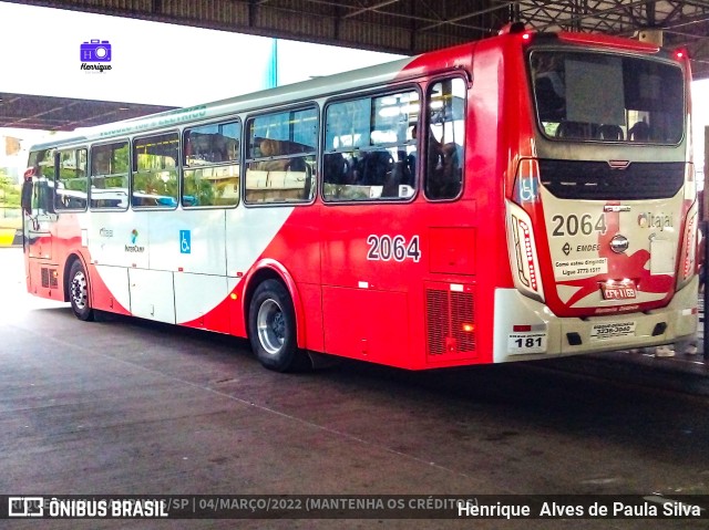Itajaí Transportes Coletivos 2064 na cidade de Campinas, São Paulo, Brasil, por Henrique Alves de Paula Silva. Número da foto: #9942270.
