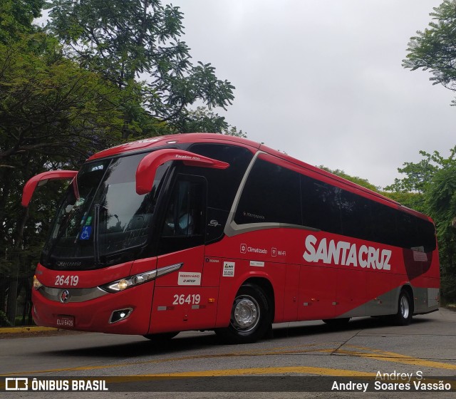 Viação Santa Cruz 26419 na cidade de São Paulo, São Paulo, Brasil, por Andrey  Soares Vassão. ID da foto: 9944095.