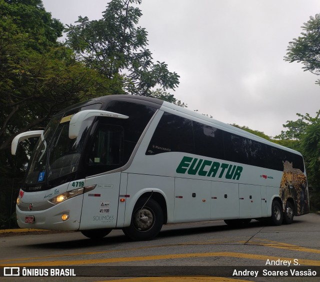 Eucatur - Empresa União Cascavel de Transportes e Turismo 4719 na cidade de São Paulo, São Paulo, Brasil, por Andrey  Soares Vassão. ID da foto: 9944024.