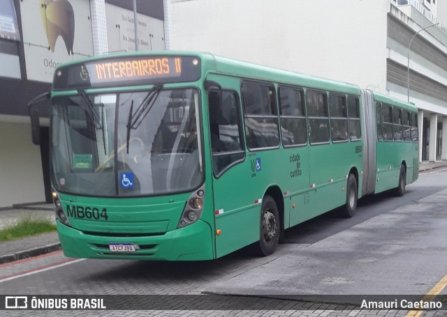 Auto Viação Mercês MB604 na cidade de Curitiba, Paraná, Brasil, por Amauri Caetano. Número da foto: #9942657.