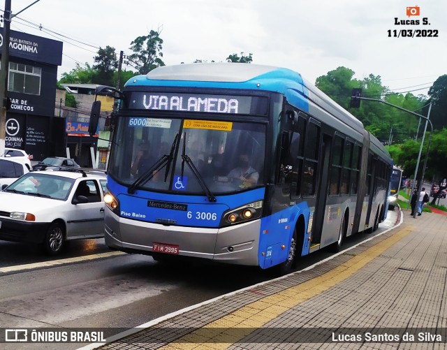 Viação Paratodos > São Jorge > Metropolitana São Paulo > Mobibrasil 6 3006 na cidade de São Paulo, São Paulo, Brasil, por Lucas Santos da Silva. ID da foto: 9942661.