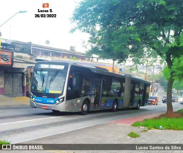 Viação Grajaú S.A. 6 1790 na cidade de São Paulo, São Paulo, Brasil, por Lucas Santos da Silva. ID da foto: 9944000.