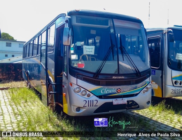 Viação Clewis 21112 na cidade de Americana, São Paulo, Brasil, por Henrique Alves de Paula Silva. ID da foto: 9943390.