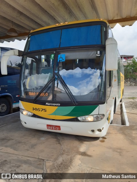 Empresa Gontijo de Transportes 14675 na cidade de Inhambupe, Bahia, Brasil, por Matheus Santos. Número da foto: #9943645.