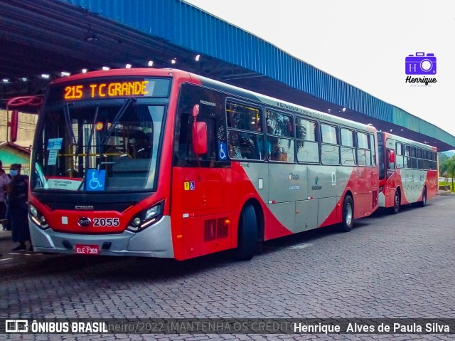 Itajaí Transportes Coletivos 2055 na cidade de Campinas, São Paulo, Brasil, por Henrique Alves de Paula Silva. ID da foto: 9942393.