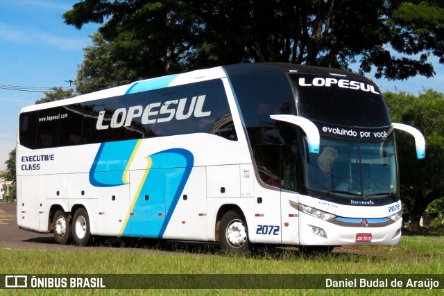LopeSul Transportes - Lopes e Oliveira Transportes e Turismo - Lopes Sul 2072 na cidade de Cascavel, Paraná, Brasil, por Daniel Budal de Araújo. Número da foto: #9944995.
