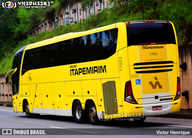 Viação Itapemirim 17023 na cidade de Petrópolis, Rio de Janeiro, Brasil, por Victor Henrique. Número da foto: #9947331.