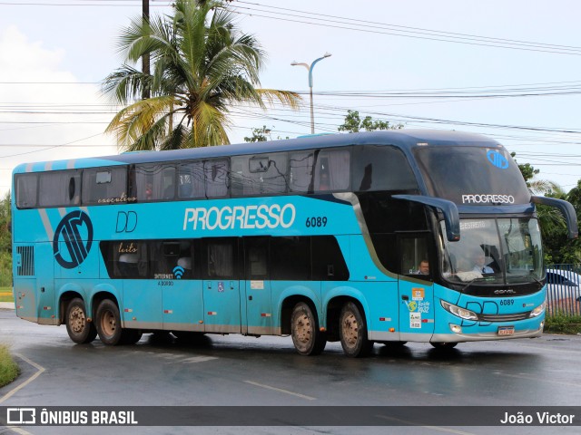 Auto Viação Progresso 6089 na cidade de São Luís, Maranhão, Brasil, por João Victor. ID da foto: 9947738.