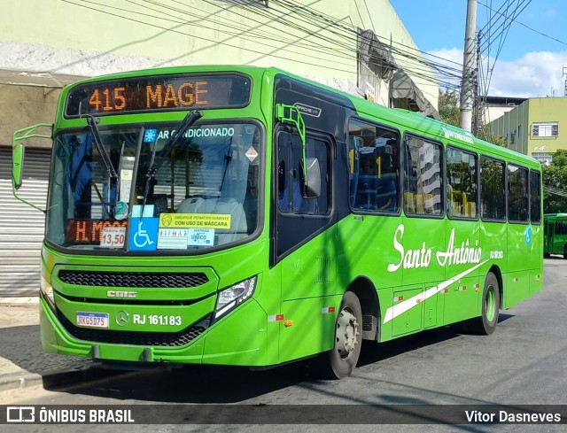 Transportes Santo Antônio RJ 161.183 na cidade de Duque de Caxias, Rio de Janeiro, Brasil, por Vitor Dasneves. ID da foto: 9945797.