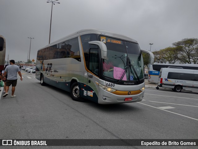 JR Turismo 1480 na cidade de Aparecida, São Paulo, Brasil, por Espedito de Brito Gomes. Número da foto: #9947101.
