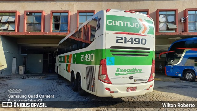 Empresa Gontijo de Transportes 21490 na cidade de Governador Valadares, Minas Gerais, Brasil, por Wilton Roberto. ID da foto: 9947824.