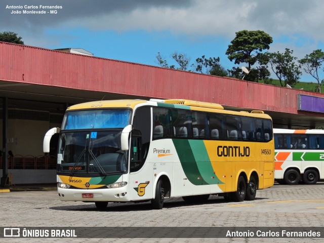 Empresa Gontijo de Transportes 14560 na cidade de João Monlevade, Minas Gerais, Brasil, por Antonio Carlos Fernandes. ID da foto: 9949591.