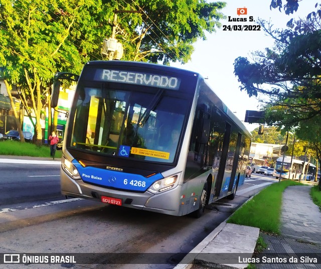 Viação Paratodos > São Jorge > Metropolitana São Paulo > Mobibrasil 6 4268 na cidade de São Paulo, São Paulo, Brasil, por Lucas Santos da Silva. ID da foto: 9949159.