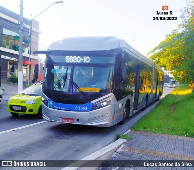 Viação Grajaú S.A. 6 1643 na cidade de São Paulo, São Paulo, Brasil, por Lucas Santos da Silva. Número da foto: #9949133.