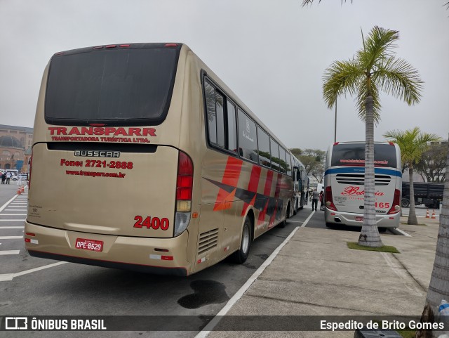 Transparr Transportadora Turística 2400 na cidade de Aparecida, São Paulo, Brasil, por Espedito de Brito Gomes. ID da foto: 9950350.