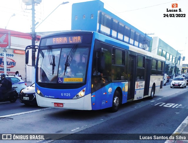 Viação Grajaú S.A. 6 1125 na cidade de São Paulo, São Paulo, Brasil, por Lucas Santos da Silva. Número da foto: #9949158.