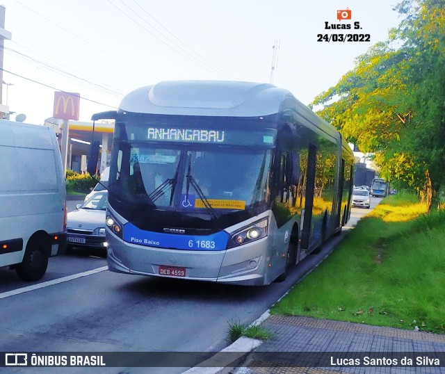 Viação Grajaú S.A. 6 1683 na cidade de São Paulo, São Paulo, Brasil, por Lucas Santos da Silva. Número da foto: #9949141.