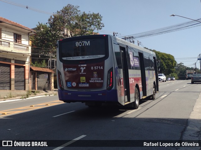 Auto Viação Transcap >> Auto Bless Transportes 8 5714 na cidade de São Paulo, São Paulo, Brasil, por Rafael Lopes de Oliveira. Número da foto: #9948883.