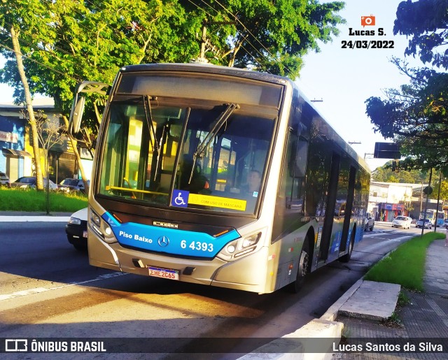 Viação Paratodos > São Jorge > Metropolitana São Paulo > Mobibrasil 6 4393 na cidade de São Paulo, São Paulo, Brasil, por Lucas Santos da Silva. ID da foto: 9949162.