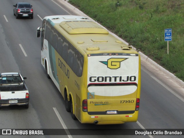 Empresa Gontijo de Transportes 17140 na cidade de Belo Horizonte, Minas Gerais, Brasil, por Douglas Célio Brandao. ID da foto: 9949440.