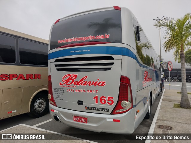 Transportes e Turismo Ltda Belavia 165 na cidade de Aparecida, São Paulo, Brasil, por Espedito de Brito Gomes. ID da foto: 9950346.