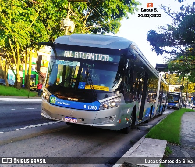 Viação Grajaú S.A. 6 1350 na cidade de São Paulo, São Paulo, Brasil, por Lucas Santos da Silva. ID da foto: 9949154.