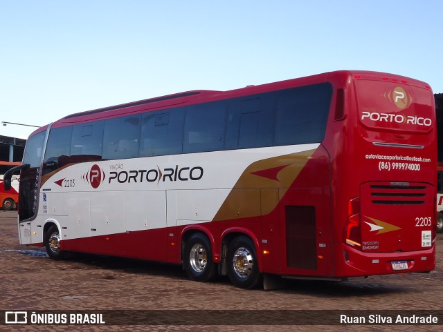 Auto Viação Porto Rico 2203 na cidade de Timon, Maranhão, Brasil, por Ruan Silva Andrade. Número da foto: #9949177.