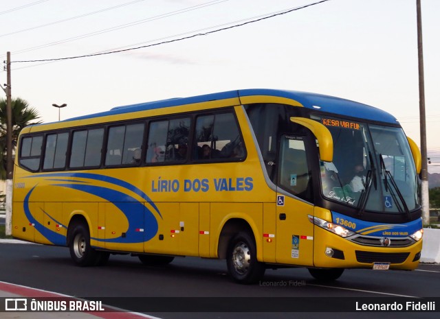 Viação Lírio dos Vales 13600 na cidade de Vitória, Espírito Santo, Brasil, por Leonardo Fidelli. ID da foto: 9950408.