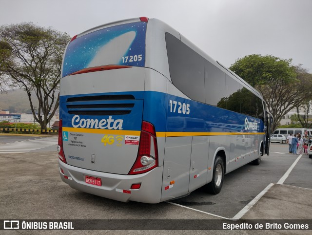 Viação Cometa 17205 na cidade de Aparecida, São Paulo, Brasil, por Espedito de Brito Gomes. ID da foto: 9950298.